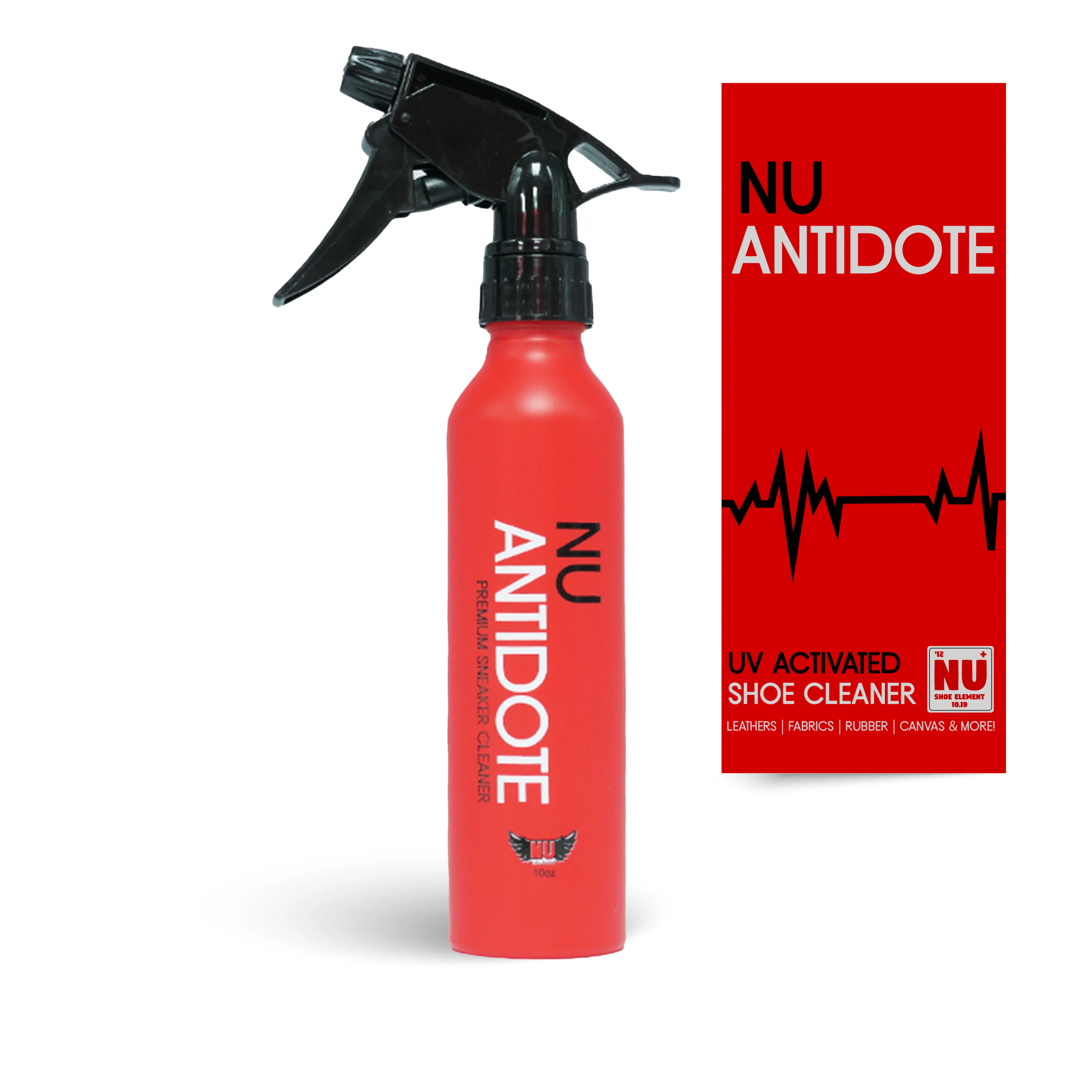 NuLife Kicks, Nu Antidote - Shoe Cleaner for White Shoes, Fabrics, Leathers, Canvas, Unyellow Fabrics and Soles