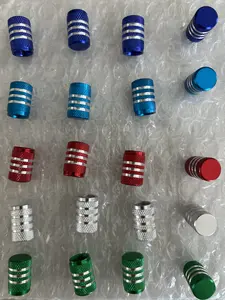 4PCs Car Tire Valve Stem Caps Covers Universal Multiple Color Automobile Truck Motocycle SUV Bicycle Black Blue Chrome Green Grey Silver Orange Purple Red