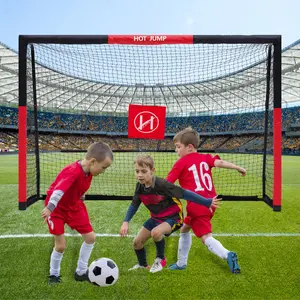 Soccer Goal for Backyard,6x4/8x5/10x6.5/12x6.5ft Metal Soccer, Soccer Goal for Kids 8-12, Soccer net with Zipper Design, Easy Assemble, Weatherproof Foam Padded Goal Post, Adults