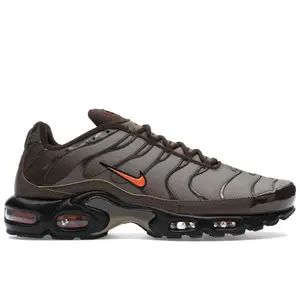 Nike Men's Air Max Plus Baroque Brown Safety Orange Running Shoes, from StockX