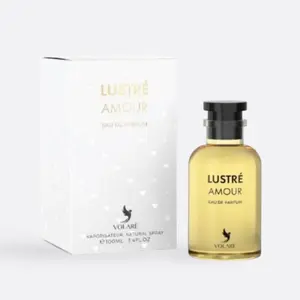 Volare Lustre Amour Eau de Parfum Spray for Women 100 ml 3.4 Ounce - Floral Niche Fragrance with Light, Fresh, and Long-Lasting Notes