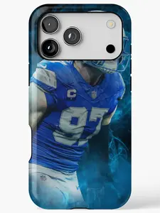 Gravitiq, Aidan Hutchinson MagSafe Tough Phone Case, Shockproof Durable Football Cover, Dual Layer Armor Protection, Gift For iPhone Series (11 to 17 Pro Max)