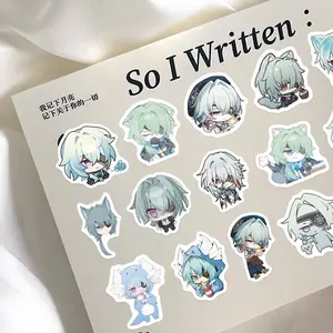 78Pcs Honkai: Star Rail Q Edition Anaxagoras Graffiti Stickers Cartoon Game Character Waterproof Decals for Phone Guitar Helmet