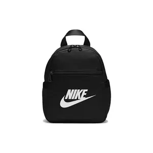 Nike Futura 365 Mini Backpack in Polyester for Unisex Couples, Small Size, Black and White