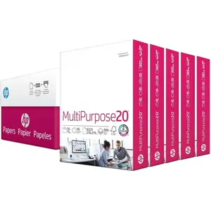 HP 115100 Multipurpose Paper, 96 Bright, 20 lb, Letter, White, 2500 Sheets/Carton