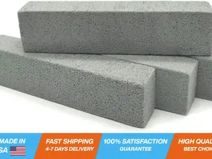 Pumice Stone for Toilet Cleaning, Pumice Sticks to Remove Water Rings Stains on Toilets Bowls, Pack of 4