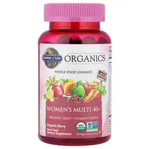 Garden of Life Organics, Women's Multi 40+ Gummies, Organic Berry, 120 Vegan Gummy Drops