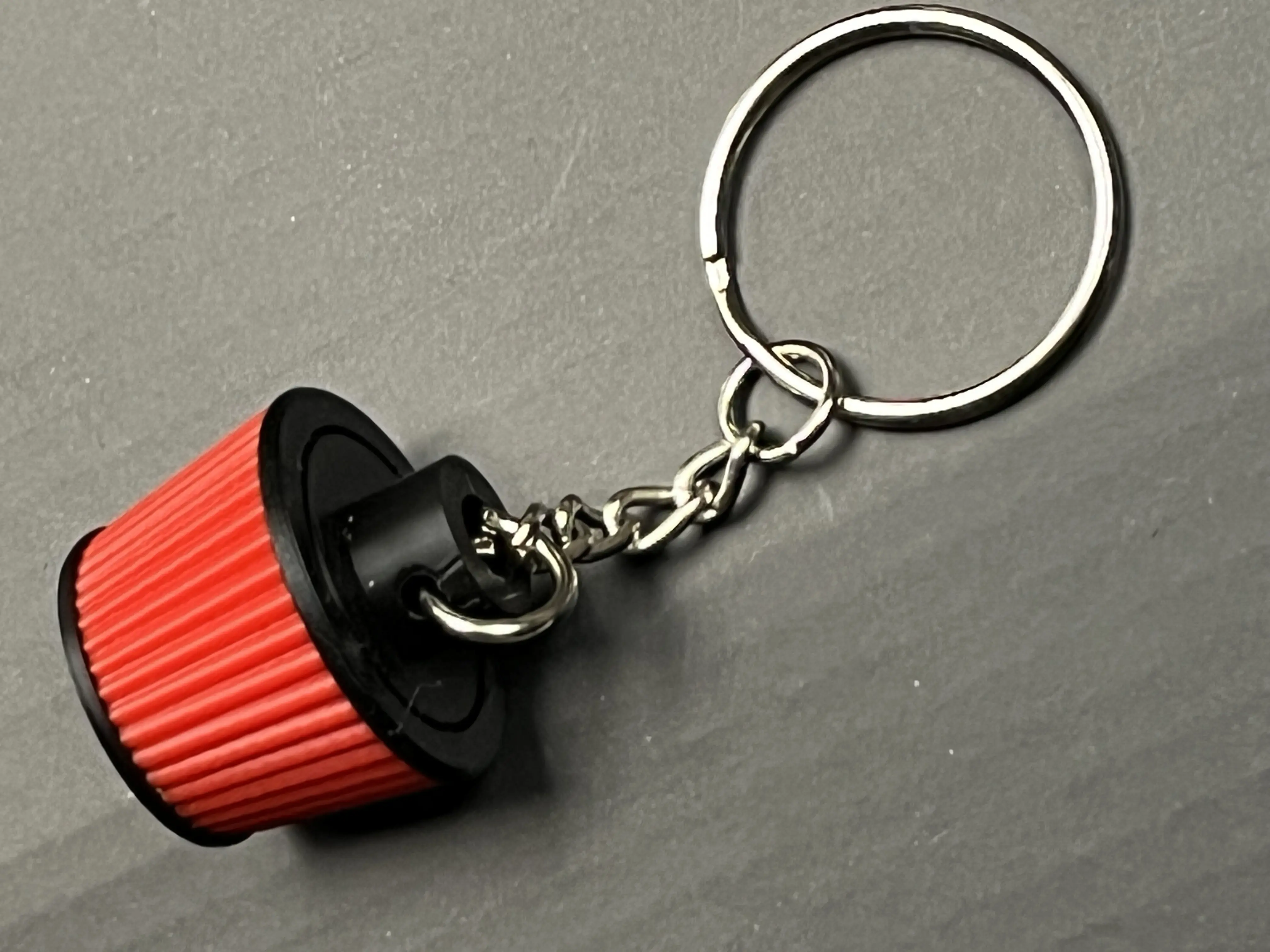 3D Printed Miniature Engine Part Keychain, Fashion Accessory for Racing Enthusiasts