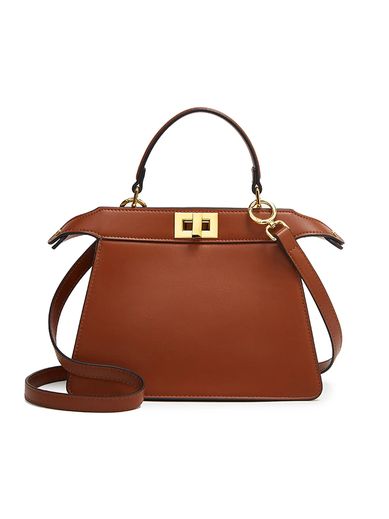 Women's Handbag, Bright Colors, Detachable Strap, Crossbody Bag, Turn Lock Closure, Fashionable Design, Elegant Bags, Suitable for High-End Events, Fashion Crossbody Purse