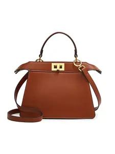 Women's Handbag, Bright Colors, Detachable Strap, Crossbody Bag, Turn Lock Closure, Fashionable Design, Elegant Bags, Suitable for High-End Events, Fashion Crossbody Purse