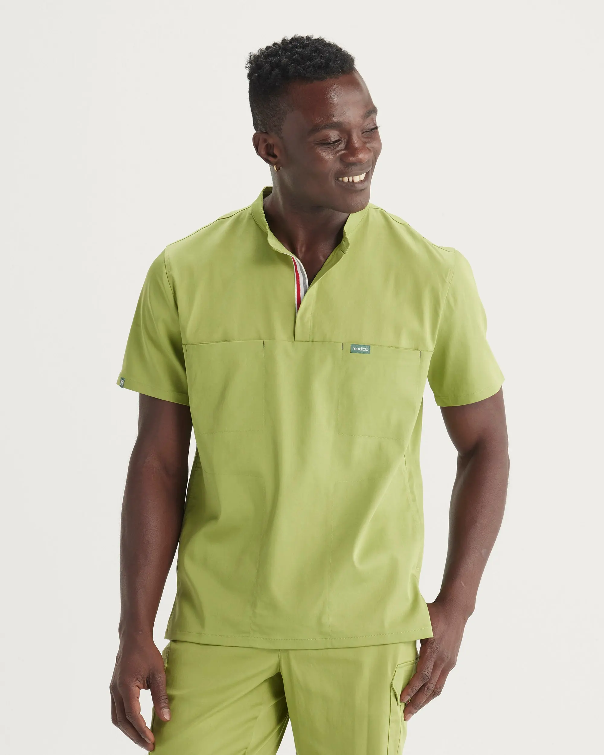 TENCEL™ Skye‎ ‎Banded Collar Scrub Top (Final Sale)