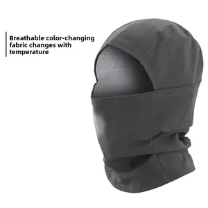 Temperature breathing color change headgear outdoor cycling mask gradual change color difference fashion headgear thermal induction mask cross-border