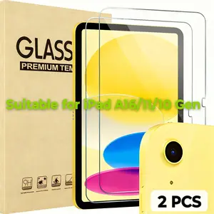 2-Pack High Hardness Tempered Glass Film for iPad A16 11th/10th Gen, Anti-Scratch HD Protection, 11 Inch/10.9 Inch Compatible