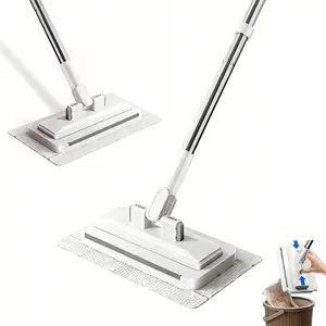 Motherhood No-wash Disposable Mop,  Non-slip Long Handle Glass CleaningBrush,UsesDisposable Face Towel, Hands-FreeReplacement, Dry and Wet Multi Surface FloorCleaner, Bathroom Cleaning,Household Cleaning Toolfor Home Window