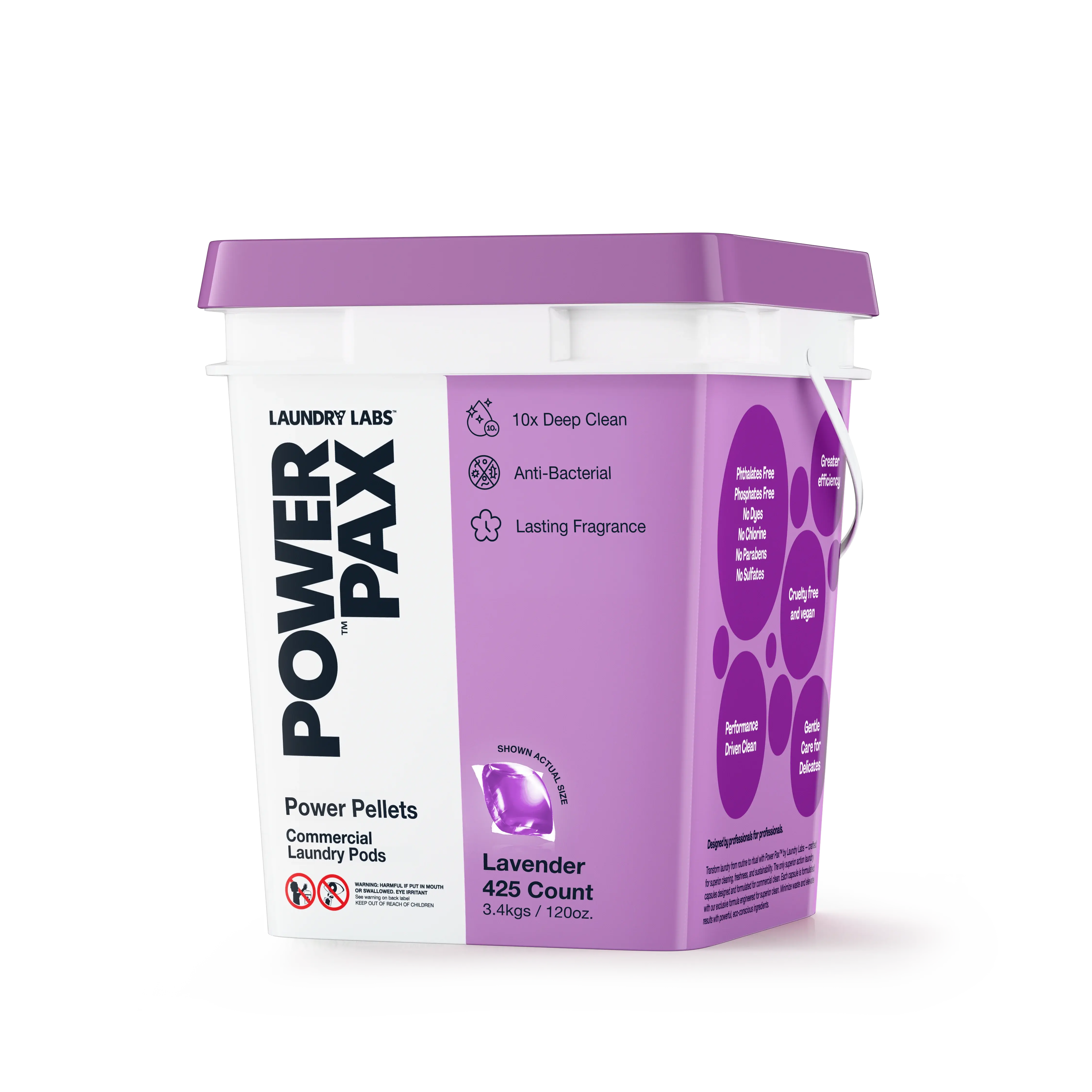 Power Pellets Laundry Detergent Pods, Lavender