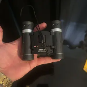 200x25 Compact Binoculars for Adults & Kids High-Powered Mini Pocket Waterproof for Bird Watching Hunting Concert Traveling FMC Coating Easy Focus Lightweight Gift