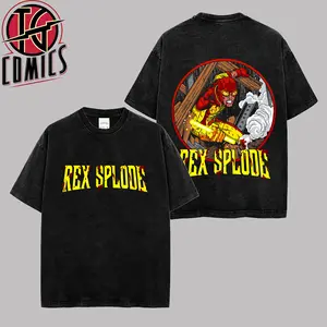 [IG] Rex Splode - Invincible Graphic Premium Acid Washed Cotton T-Shirt (Made In US), Image Comics Graphic Tee, Rex Sloan Invincible Fans Shirt, Movie Fans Outfit, Gift For Hero Fans