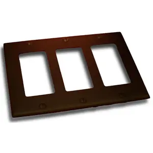 Residential Essentials  Triple Rocker Switch Plate- Venetian Bronze