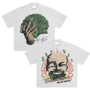 Dollar Man Rich Money Graphic T-Shirt, Unisex Hustle Streetwear Casual Tee boys merch