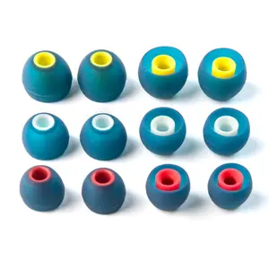 Replacement Silicone Ear Tips, 6 Counts/3 Pairs Ear Bud Rubber Tips, Earbud Tips for KZ ZS10 Pro, ZSN Pro X, ZSN Pro, Castor, EDX Pro, ZAR, ZST, AS24, DQS, ZSN, PR2, Audio, In Ear Design