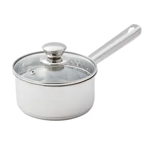Mainstays 1 qt Oven Safe Stainless Steel Saucepan with Straining Lid