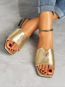 Elegant Women's Open Toe Low Heel Sandals, Stylish Woven Mesh Fabric for Casual Parties, Summer Travel Footwear