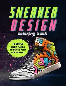 Sneaker Design Coloring Book: Sneakerheads, Unleash Your Creativity and Style Your Own Kicks!