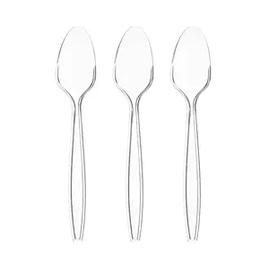 Clear Plastic Disposable Spoons