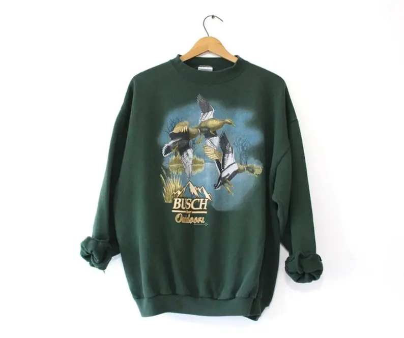 Vintage Busch Beer Outdoors Duck Sweatshirt, Remington Duck Sweatshirt, Duck Shirt, Duck Hoodie, Gift For Her, Gift for Him