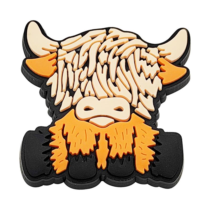 Cartoon Cow Croc Shoe Charms for Kids Boys Girls Women Men PVC Wristband Sandals Clog Accessories Party Favor with Dragon and Character Designs Footwear