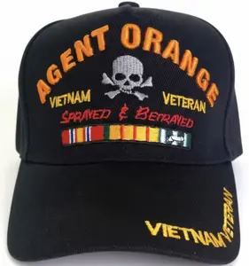 Agent Orange Vietnam Veteran Black Cap 0080
