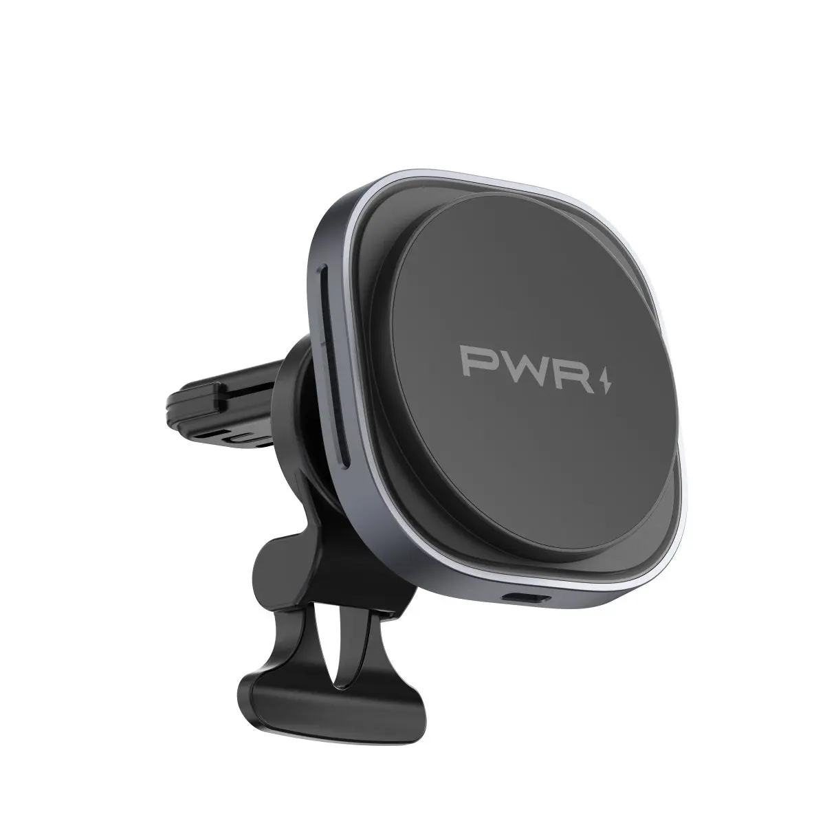 PWR MOBILE Carmag MagSafe Car Mount 15W Wireless Charging Phone Holder 360 Rotation Dashboard Vent Strong Magnetic iPhone 15 14 13 12 Samsung Qi Car Charger Mount Free Dual USB-C Charger Included