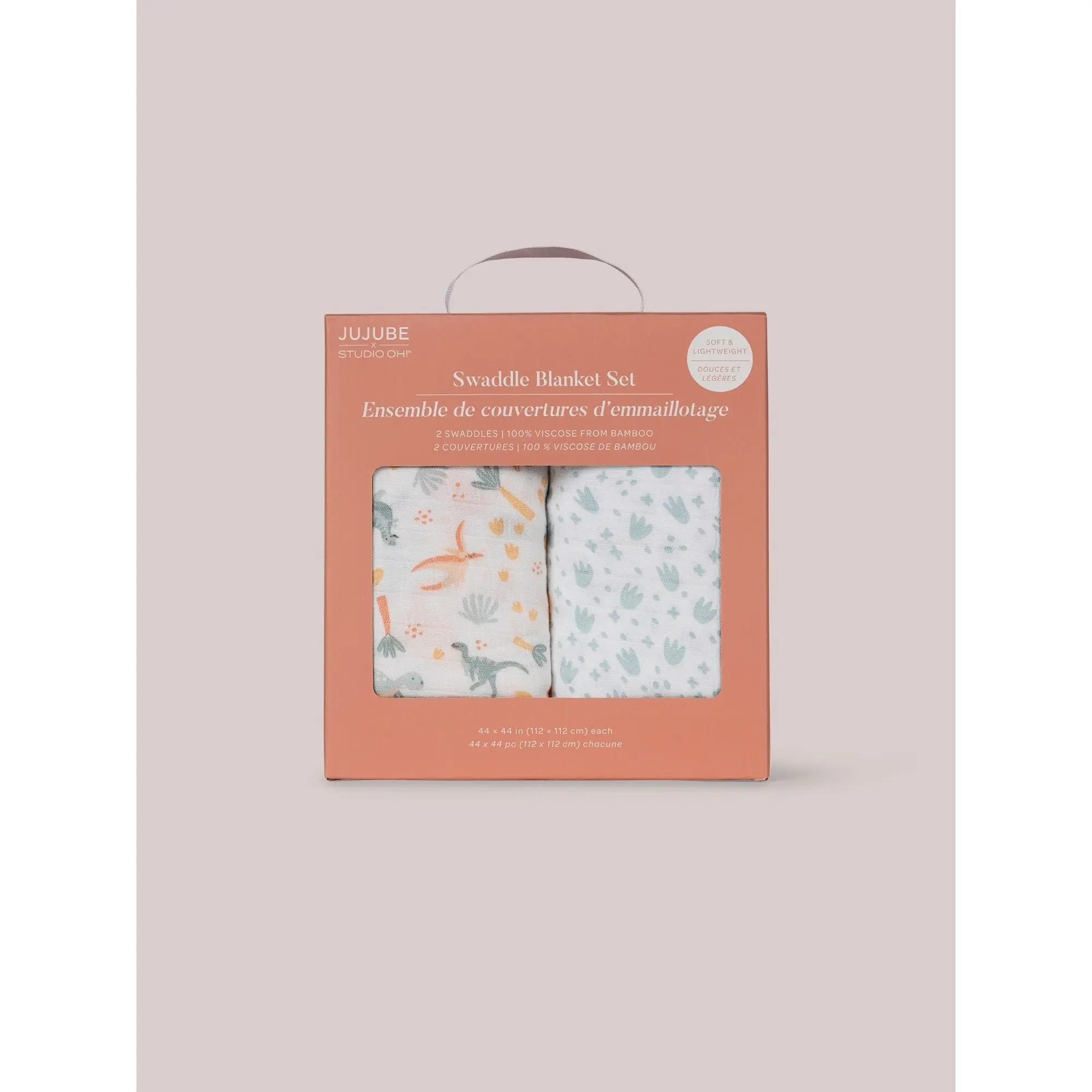 2-Pack Square Swaddle Blanket Set - Roarsome