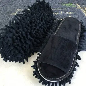 Reusable Washable Linen Mop Slippers, Unisex Cleaning Shoes, Durable & Comfortable Floor Cleaner, Perfect for Home Use