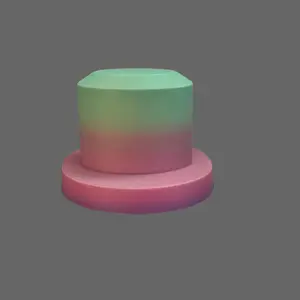 Stack Bracelet Wrap Cone Display Oval Shaped Ombre Pink to Green 1/2 Inch Wide 2 Inch High for Home Decoration & Bracelet Display