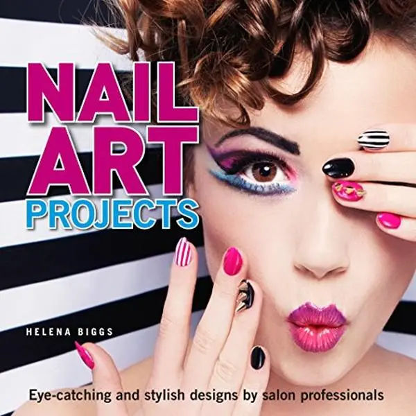 USED Book - Nail Art Projects: Eye-Catching and Stylish Designs by Salon Professionals by Helena Biggs (Paperback) - english