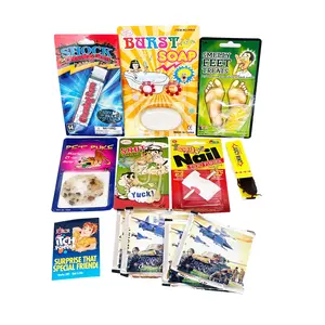 Starter Prank Kit 3 - 9 Pranks in One Package with Cockroach Chewing Gum, Burst Soap, Itch Powder, Nail Thru Finger, Pet Puck, Shock Gum, Snotty Nose, Smelly Feet Treats