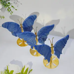 Crystal Butterfly (Blue Aventurine) – Transformation, Joy, Home Décor & Gift