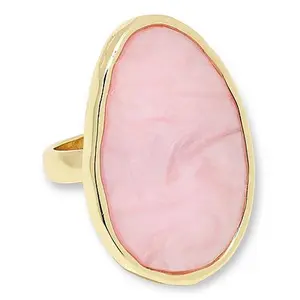 Heidi Daus Heidi Illustrated Simulated Mother-of-Pearl Solitaire Ring