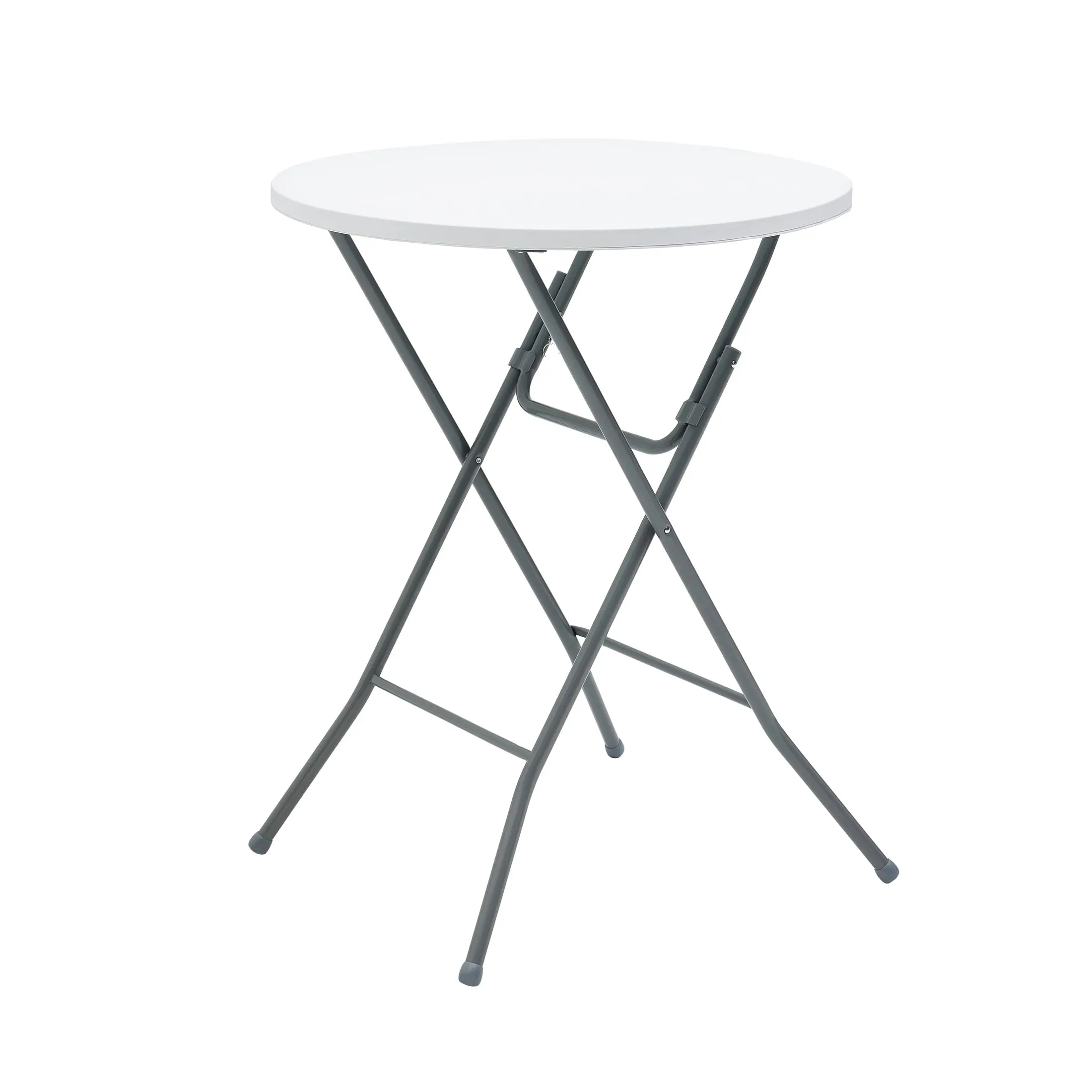 Mainstays 31" Round High-Top Cocktail Folding Table, White Mainstays 31" Round High-Top Cocktail Folding Table, White