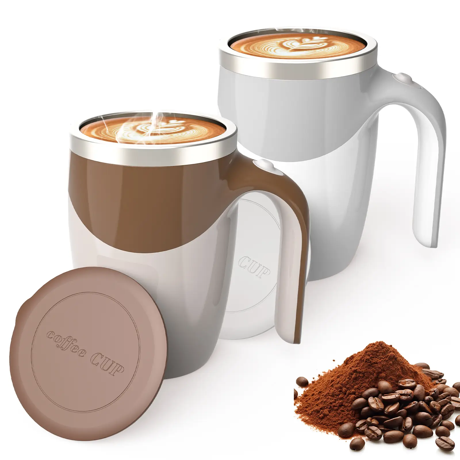 Automatic Magnetic Stirring Coffee Mug, Portable Self Stirring Mug, USB Rechargeable Mixing Cup, Electric Self Mixing Mug, Suitable for Coffee Powder,