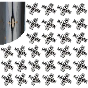 30 Pairs Curtain Magnets Closure, Magnetic Curtain Clips for Indoor Outdoor Curtains Prevent Light Leaking, Strong Curtain Weights Magnets for Pergola Patio Gazebo Cabana