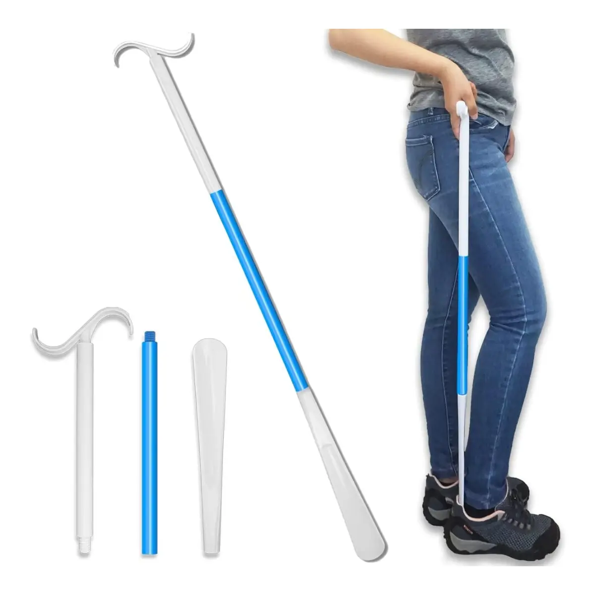 35.5 Inch Long Handled Shoe Horn Dressing Stick Sock Remover