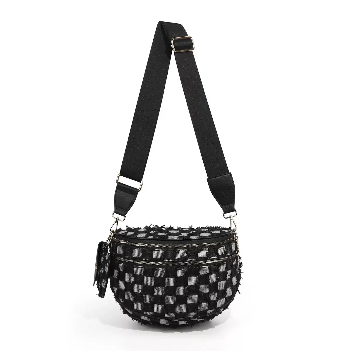 Black Denim Checkered