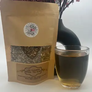 Mullein herbal tea blend Natural Organic marshmallow root linden seeds Beverage loose leaf organic tea