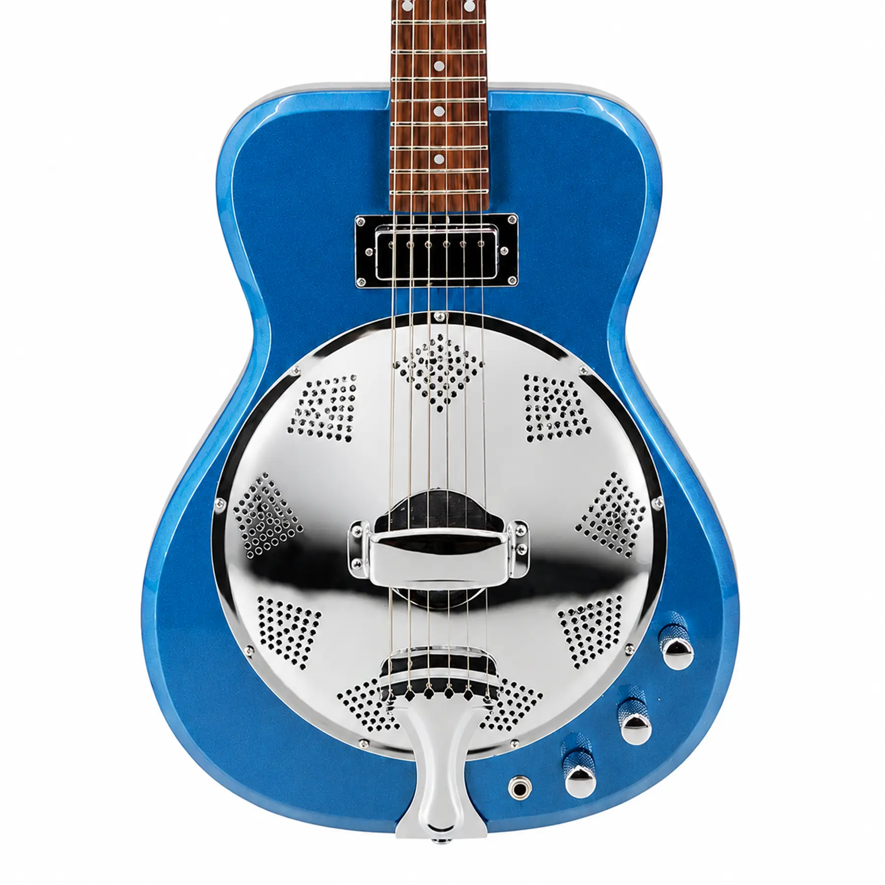 Airline Guitars Folkstar Pelham Blue Metallic