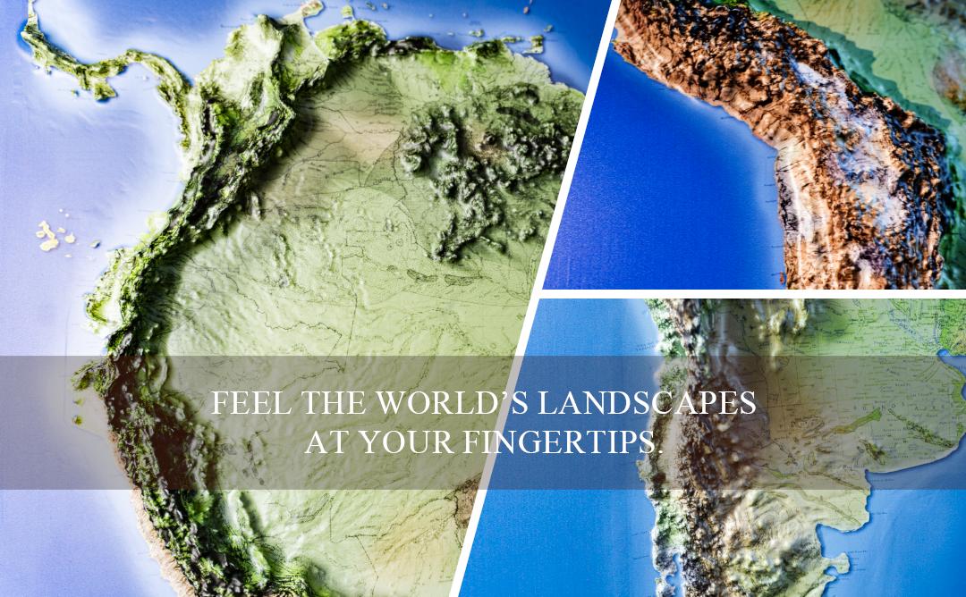 3D South America Map