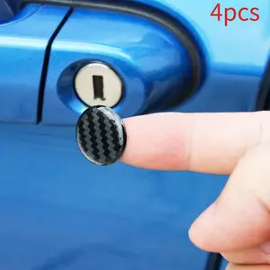 4pcs 20mm Car Lock Keyhole Decoration Stickers Car Accessories For Ford Focus Mk2 2 3 Fiesta Mk7 Ranger Mondeo Mk4 4 Fusion Kuga C S Max