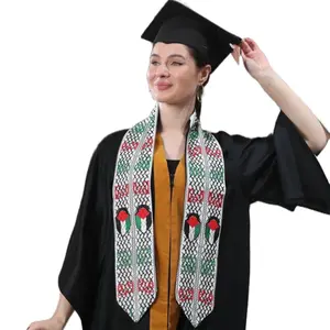 Palestinian Heart Flag Graduation Stole 62 INCHES