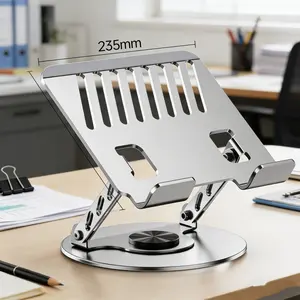 Laptop Stand, Laptop Stand Riser, Computer Tablet Stand, 6-Level Adjustable Aluminum Alloy Ergonomic Folding Portable Desktop Stand
